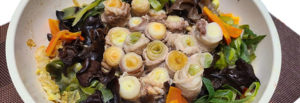 2020年12月12日世界一受けたい授業で紹介された野菜と栄養満点！低カロリー＆免疫力アップ鍋「ネギの豚肉巻き鍋」